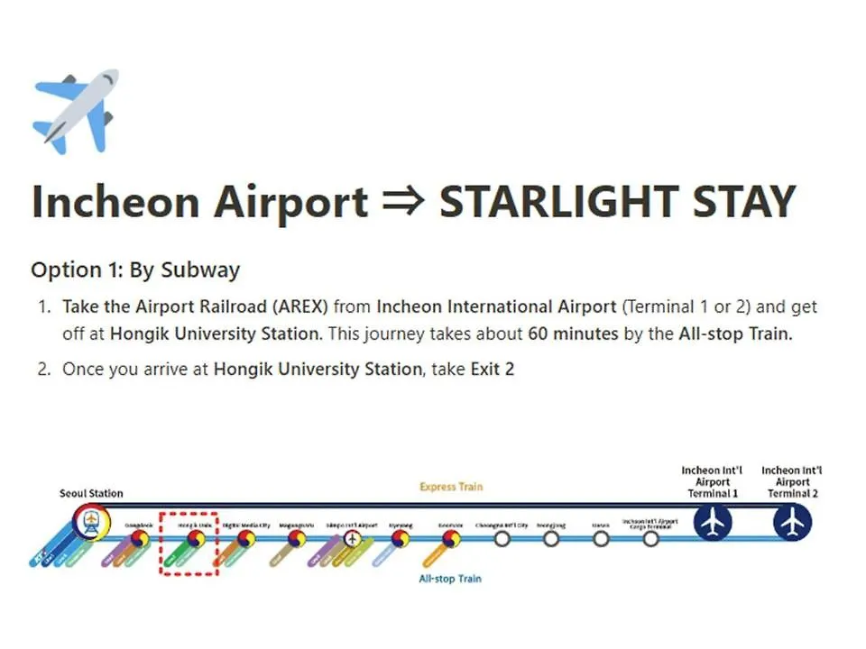Starlight Stay #Hongdae Station 5Min Seoul Sydkorea