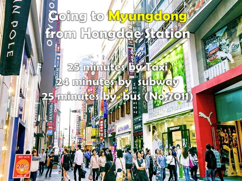 Starlight Stay #Hongdae Station 5Min Seúl